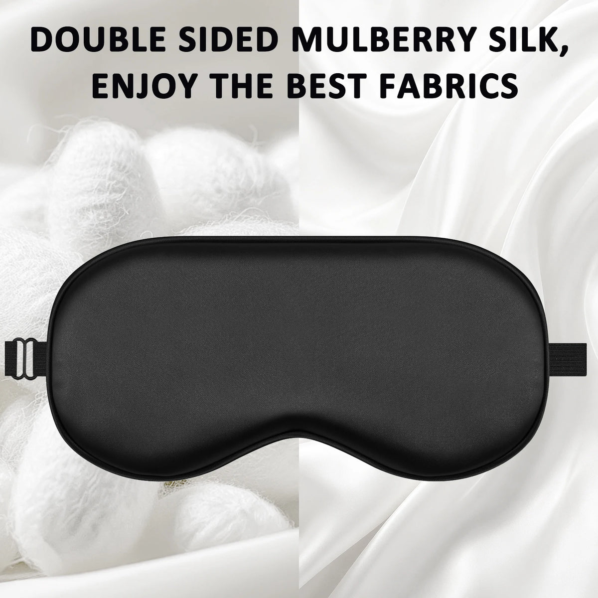 Imitated Silk Eye Cover Adjustable Sleep Eyes Mask Breathable Design Comfortable Blocks Light While Allowing Air Circulation